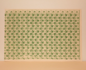 Wallpaper-Green Flock | The Doll House